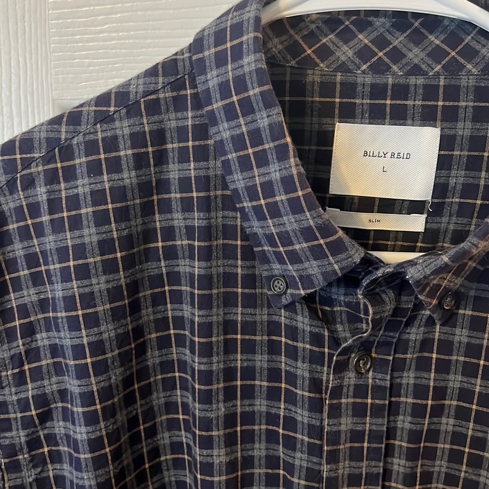 Billy Reed long sleeve slim fit button down size L